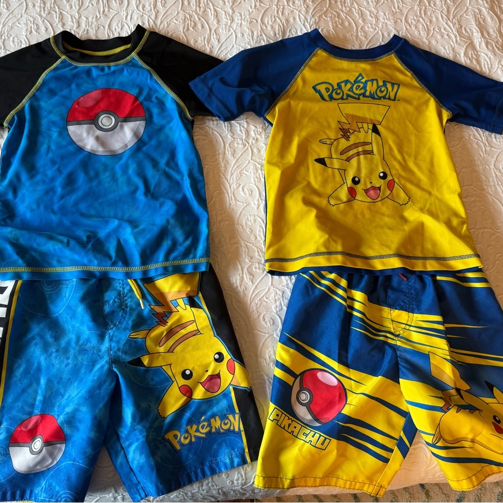 Set of 2 Pokémon Bathing suits + extra swim trunks